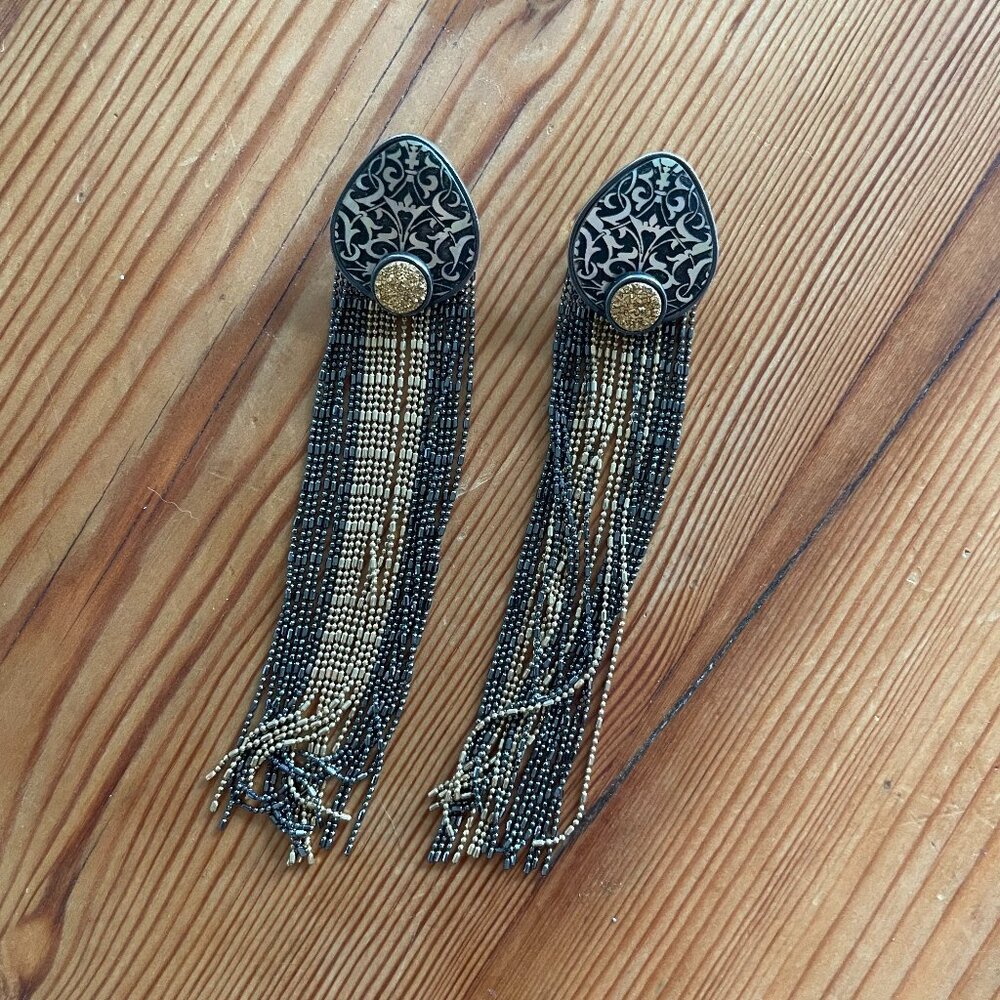 Made in Italy! Statement Earrings by Lucia Odescalchi - Picture 2 of 3